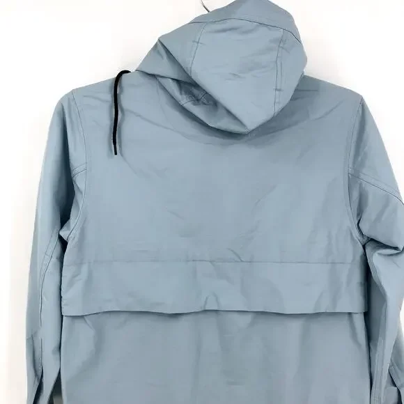 EVERLANE Womens The ReNew Anorak Rain Coat XXS Seaglass Blue Water-Repellent NWT
